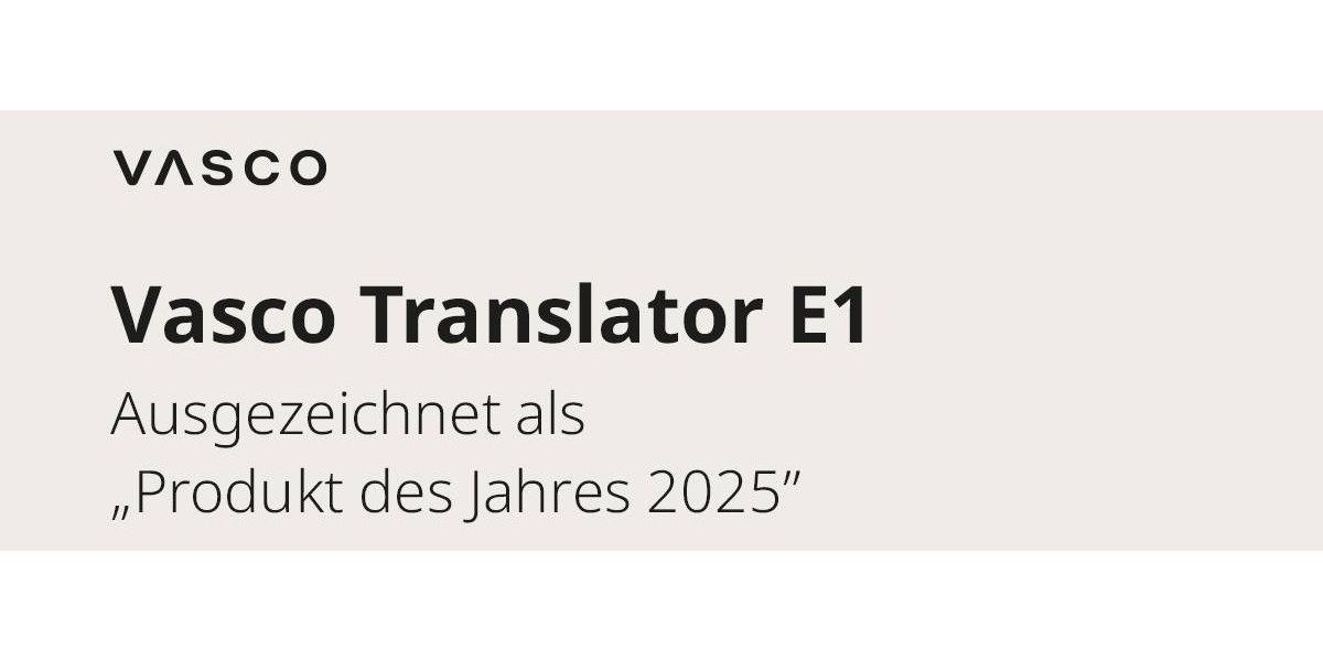 Słuchawki tłumaczące Vasco Translator E1 wyróżnione tytułem Produkt Roku