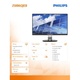 Philips 25'' 258B6QJEB AH-IPS DVI DisplayPort HDMI Pivot i Czarny