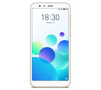 Meizu M8C 16GB (złoty) + powerbank 10 000 mAh + etui + folia na ekran