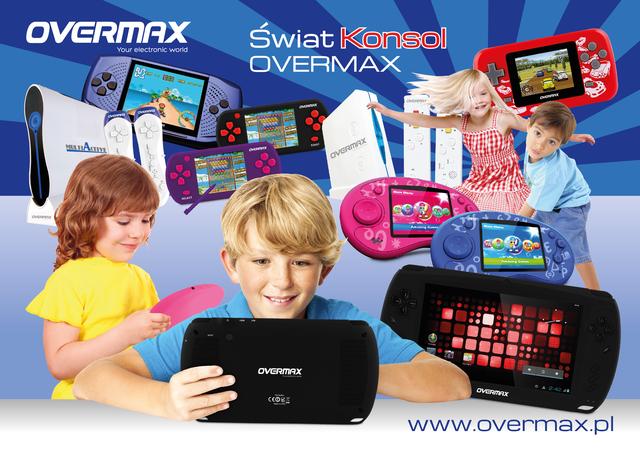 Konsole OVERMAX to gwarancja dobrej zabawy dla całej rodziny!