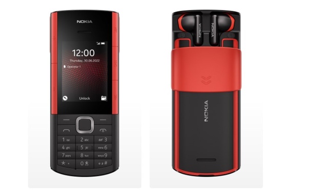 Nokia 5710 XpressAudio mieści w sobie słuchawki