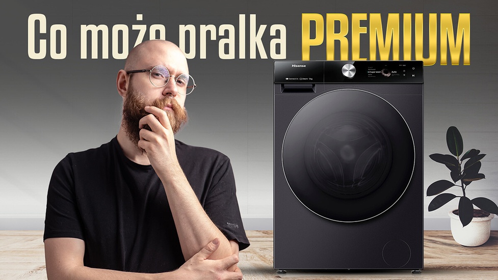 Nowoczesna, pojemna, energooszczędna: Pralka Hisense WF7S1247BB