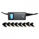 ART Zasilacz uniwersalny sieciowy 90W USB LCD