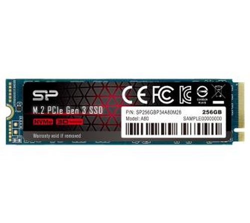 Silicon Power P34A80 256GB PCIe Gen3x4