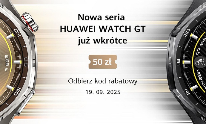 Nadchodzi nowa generacja bestsellerowych smartwatchy Huawei Watch GT 6 - Odbierz kupon rabatowy!