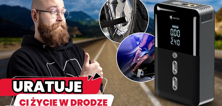 3 w 1: Rozruch, Kompresor, Powerbank. Navitel AIR 30 Multi. Niezbędnik kierowcy