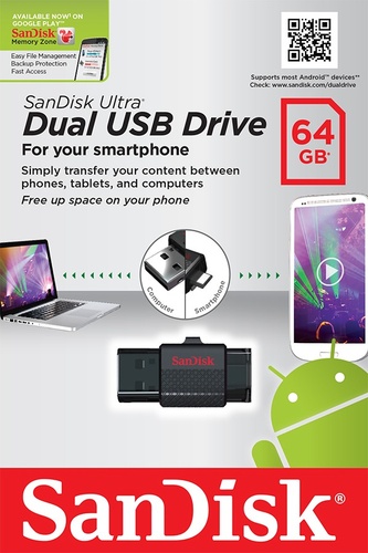 SanDisk Ultra Dual USB Drive 64 GB