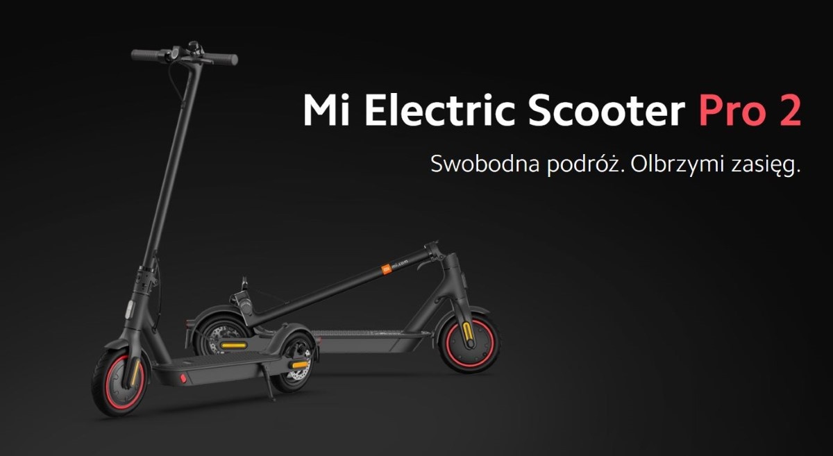 Grafika promująca Xiaomi Mi Electric Scooter Pro 2