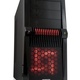 Modecom OBUDOWA KOMPUTEROWA BULLDOZER RED LEDFAN Z ZASILACZEM CARBON 530W