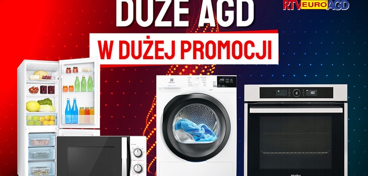 Duże AGD nawet o 350 złotych taniej? Wyposaż kuchnię i łazienkę!