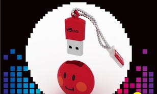 EMTEC Pendrive 8GB Smilley World Shame Red SW102