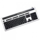 ART Klawiatura AK-52MF Flatboard USB chrom/mult