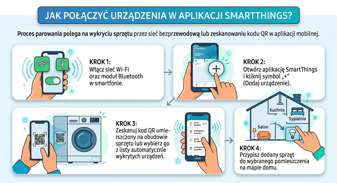 JAK POŁĄCZYĆ URZĄDZENIA W APLIKACJI SMARTTHINGS