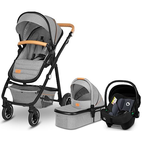 wózek dla dziecka Lionelo Amber 3w1 Grey Stone