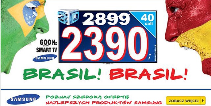 Piłkarska promocja - sprawdź Telewizory w super cenach!