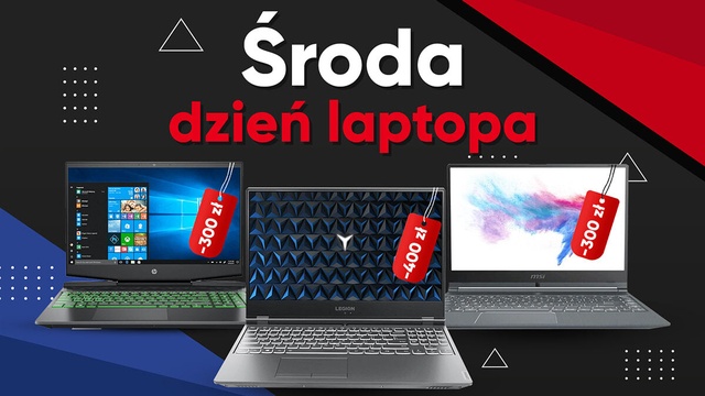 Środa dniem laptopa - Oszczędź do 400 złotych!