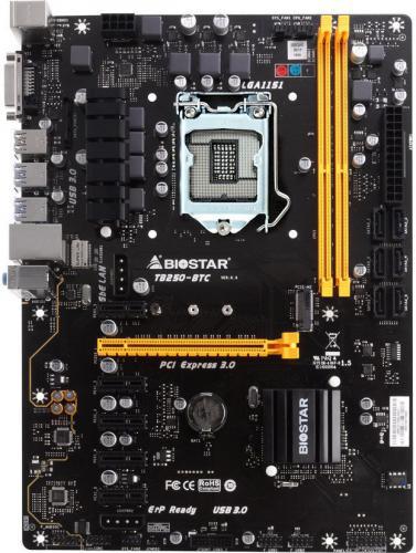 Płyta Biostar TB250-BTC 6x PCI-e Koparka Btc FV23