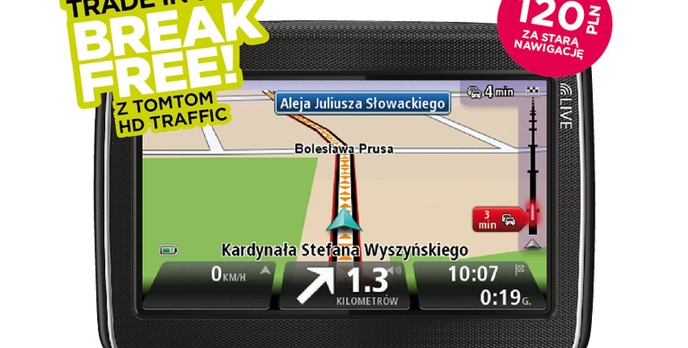 Wymień starą nawigację na nową i uwolnij się od korków z TomTom HD Traffic! 