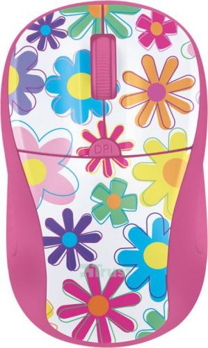 Trust Primo Wireless Mouse - pink flowers