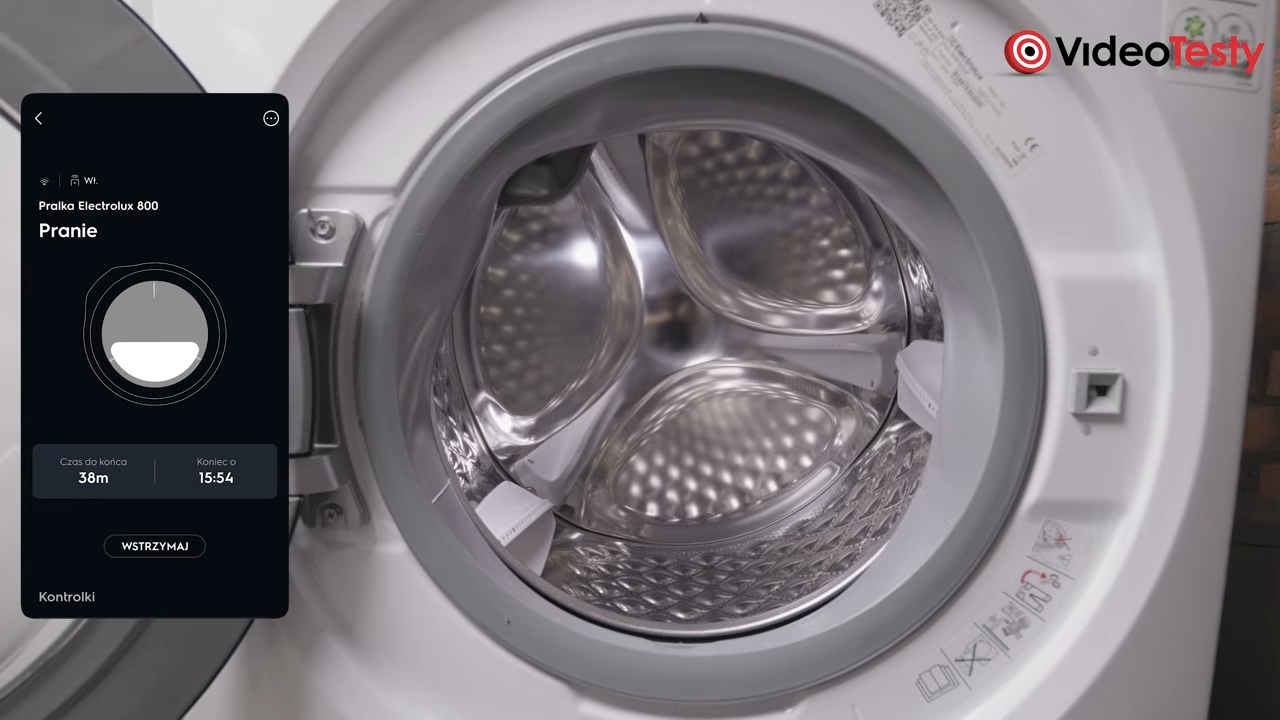 Electrolux UltraCare 800 EW8F5402QP - energooszczędna pralka dla dużej rodziny z wsadem 11kg aplikacja