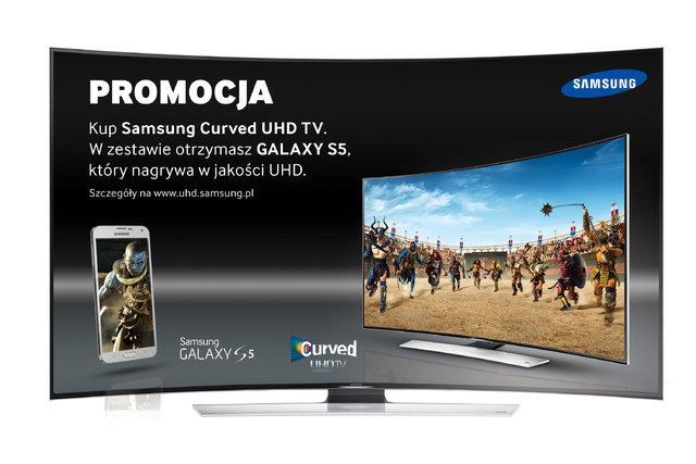 Zakrzywiony telewizor i Galaxy S5 - nowa kampania Samsunga