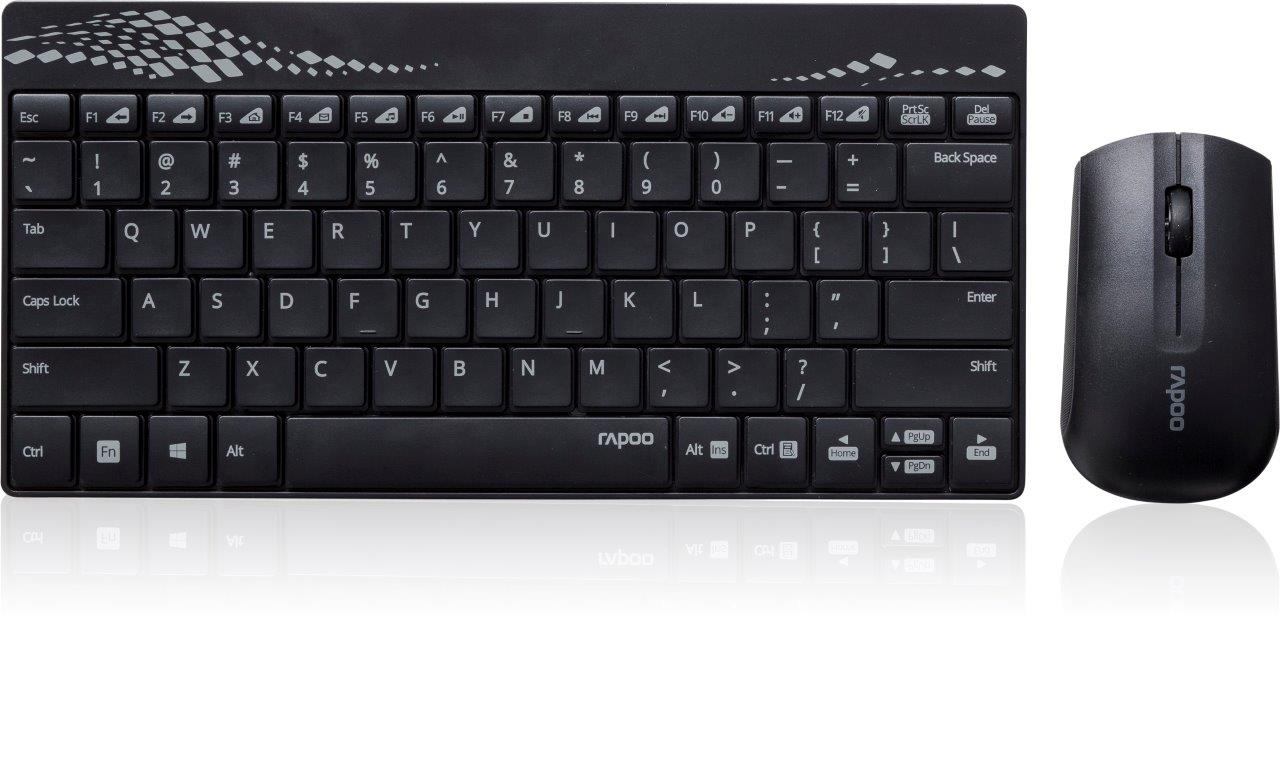 Rapoo 8000 to zestaw klawiatura i mysz.