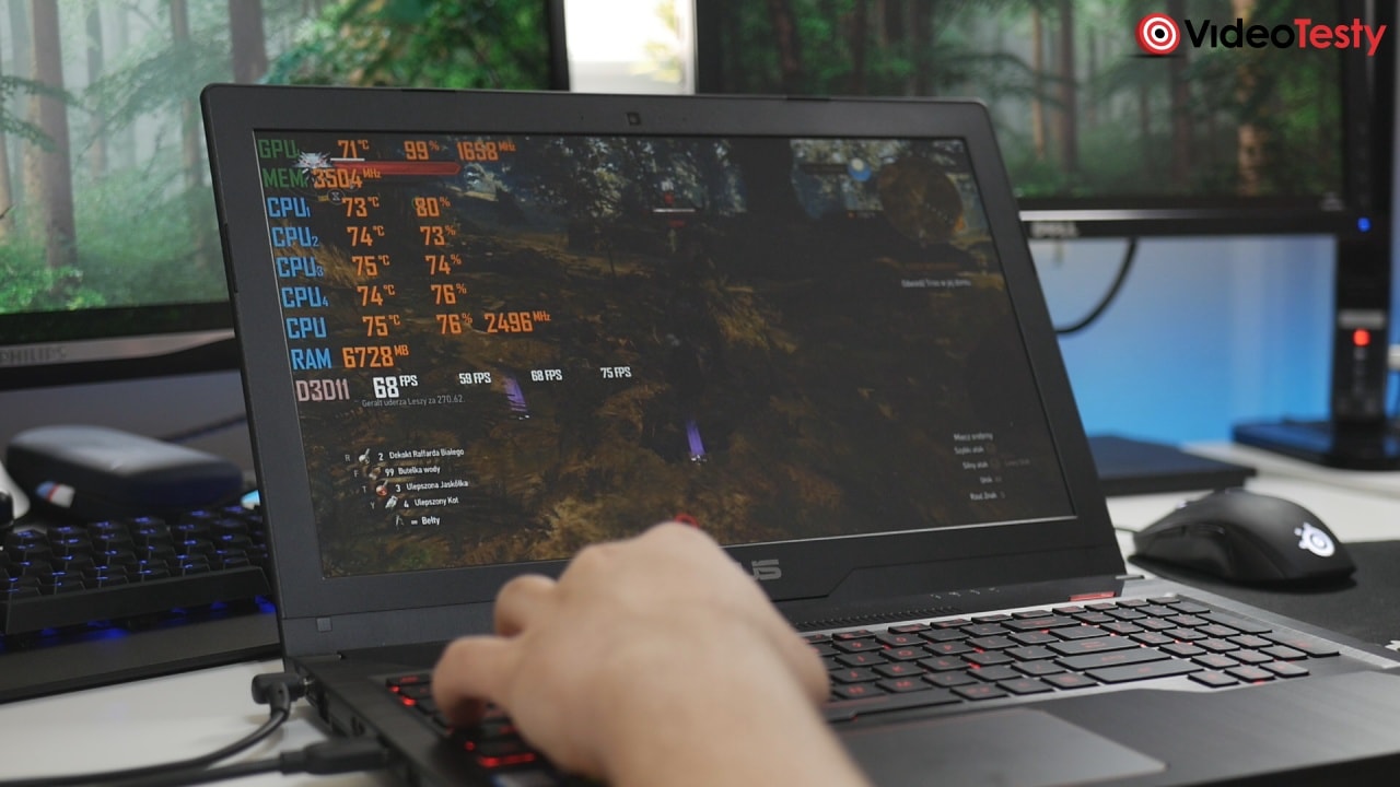 AsusFX503VD Wiedzmin3