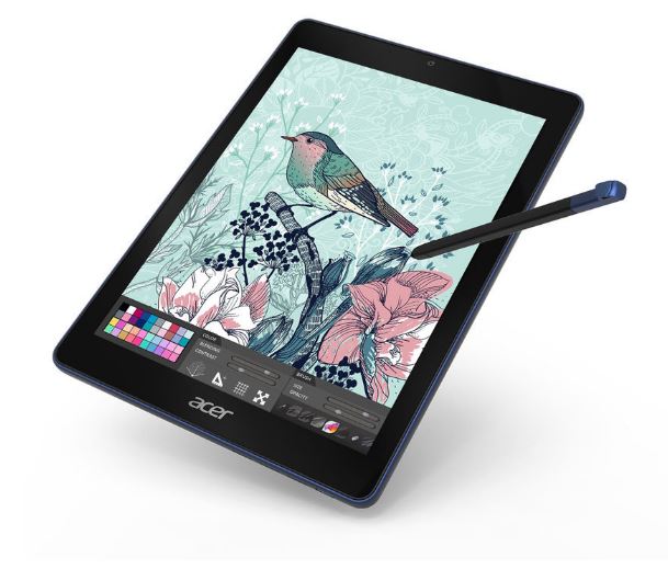 Tablet posiada specjalny rysik.