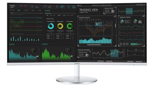 Samsung C34J791 z zakrzywionym ekranem oferuje dużą przestrzeń do pracy