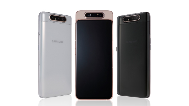 Samsung Galaxy A80 w trzech kolorach