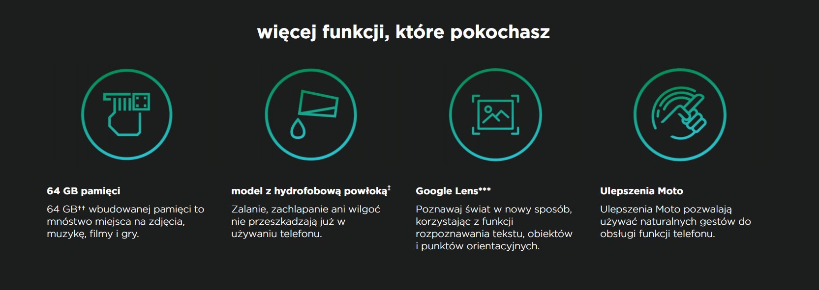 Motorola Moto G8 funkcje