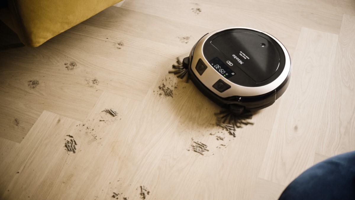 Miele Scout RX3 Home Vision HD na podłodze