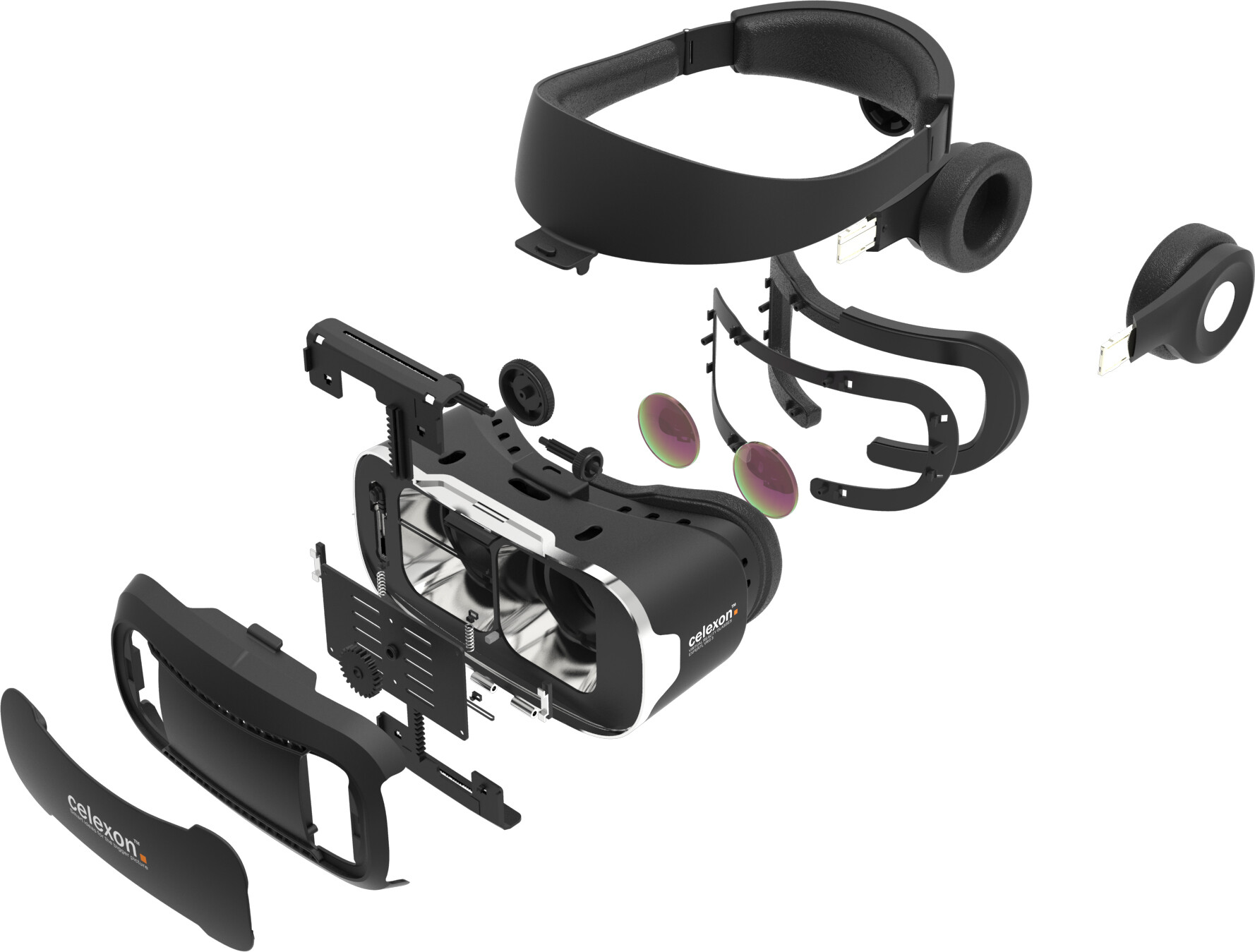Celexon okulary VR budowa