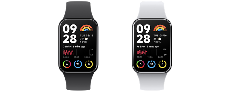 smartband Xiaomi czarny i biały