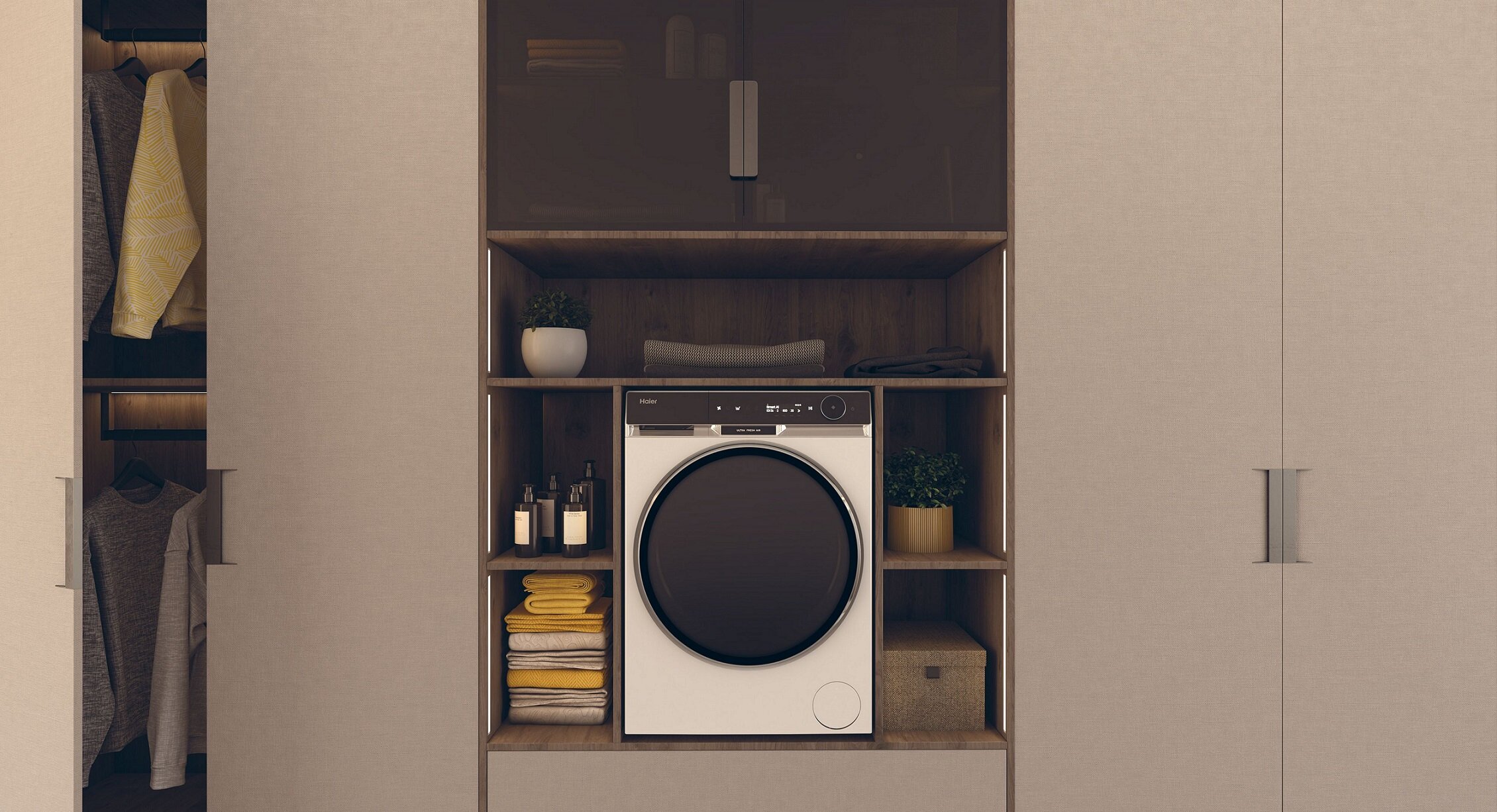 Pralko-suszarka HAIER X11 HWD100-BD14397US we wnęce
