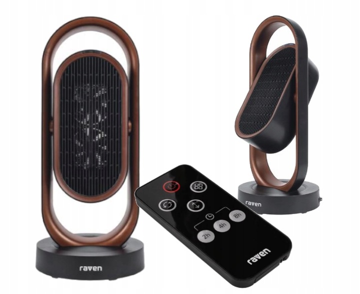 Termowentylator RAVEN ETW007B z pilotem