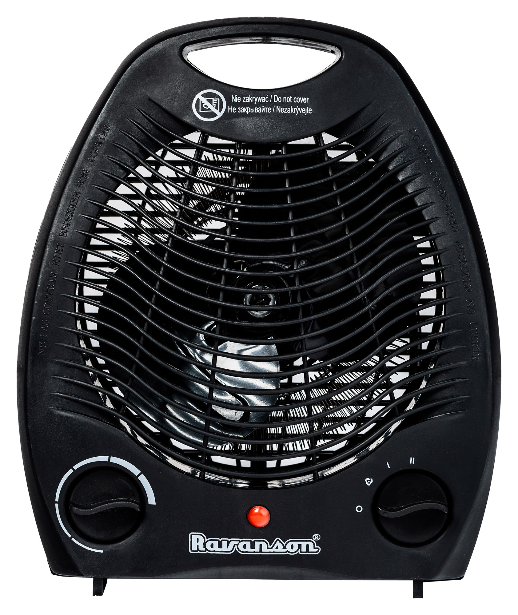 czarny termowentylator od Ravanson