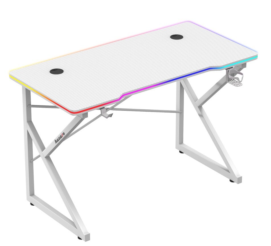 Biurko HUZARO Hero 1.7 RGB Białe