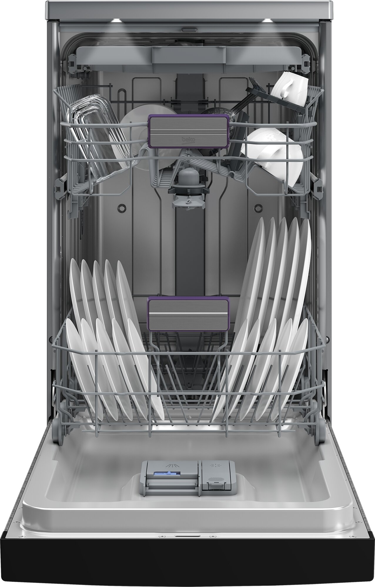 Zmywarka BEKO BDFS26042XQ front otwarta
