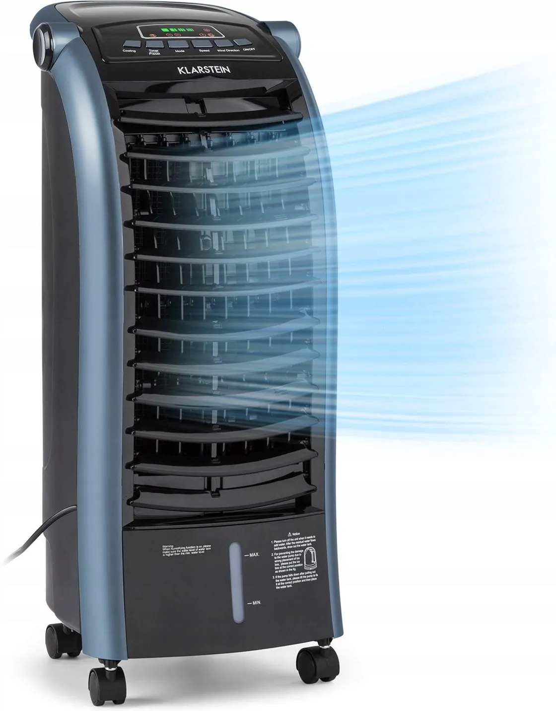 klimator Klarstein maxfresh ocean niebieski