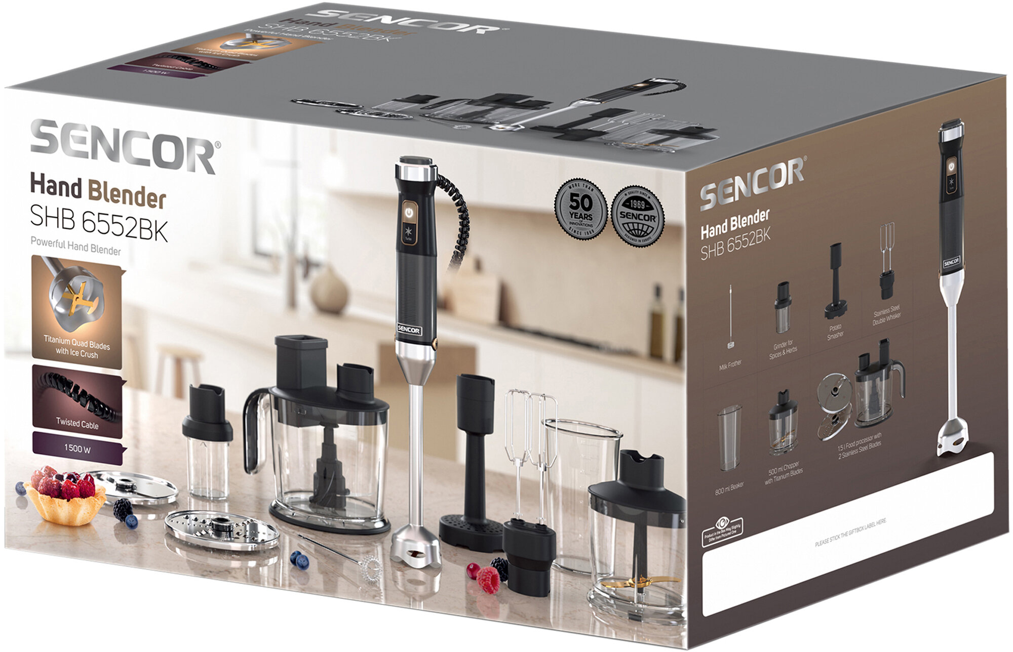Blender SENCOR SHB 6552BK Czarny opakowanie