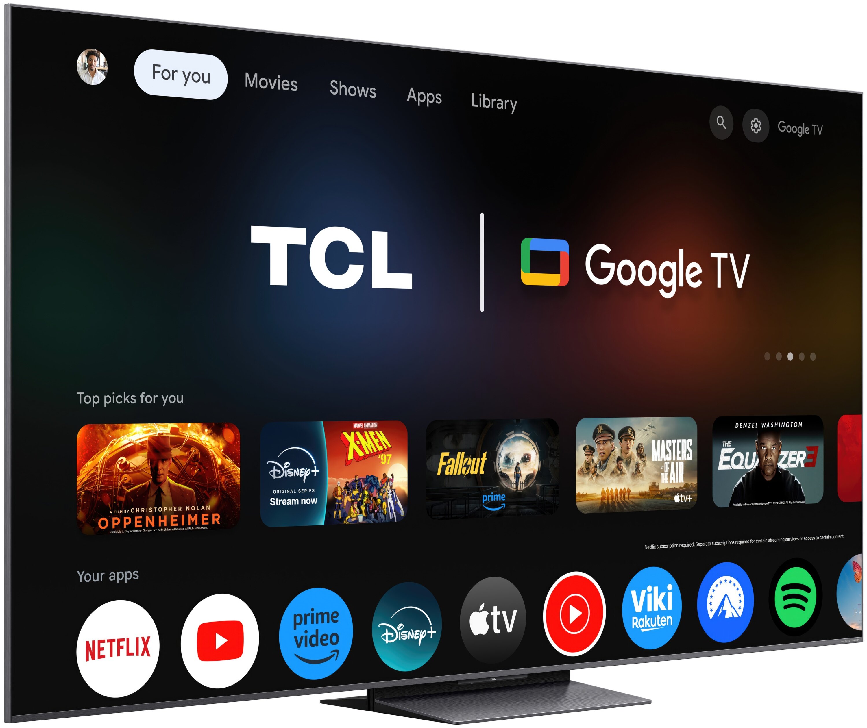 Telewizor TCL 65C8K wygląd