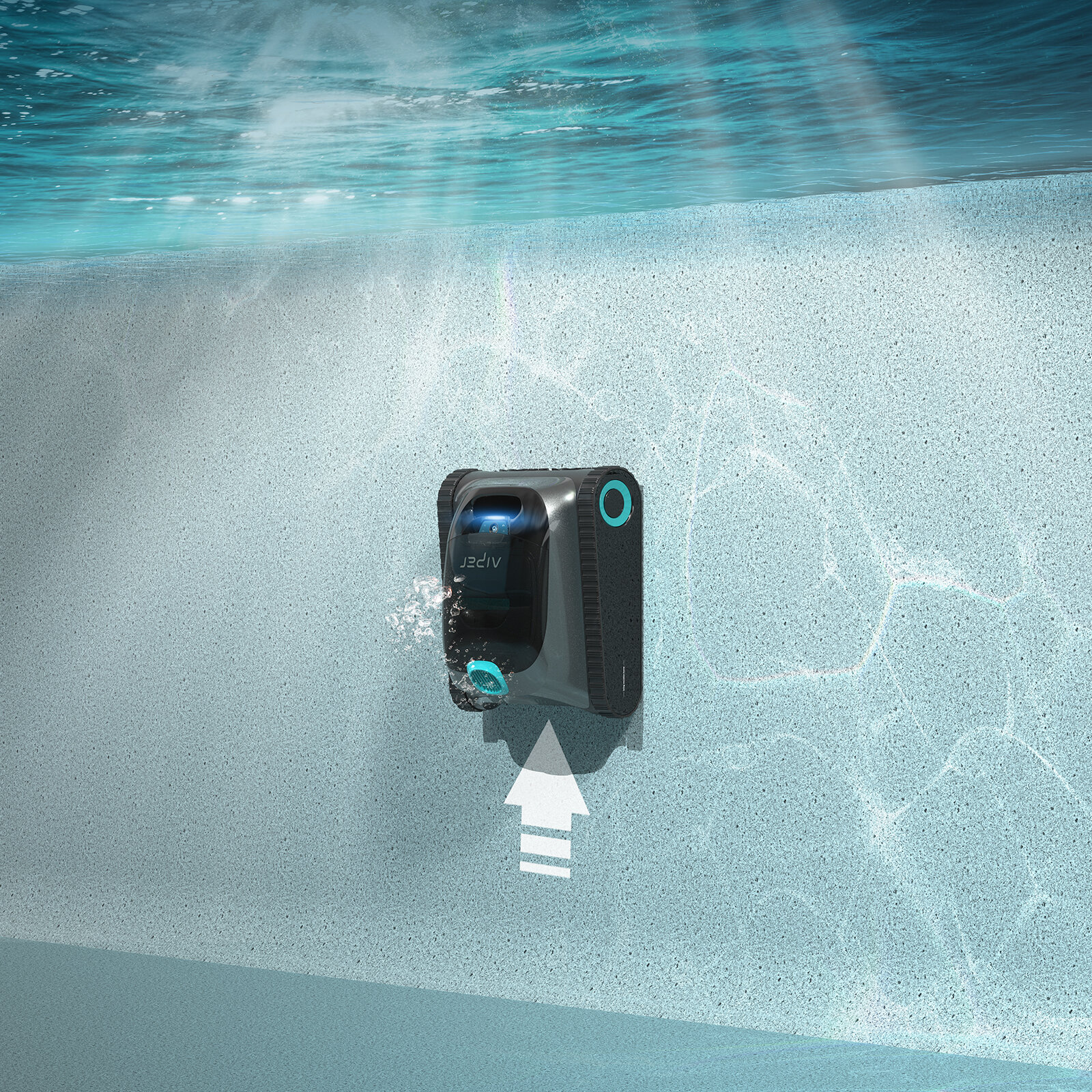Robot do czyszczenia basenów AIPER Scuba S1 działanie