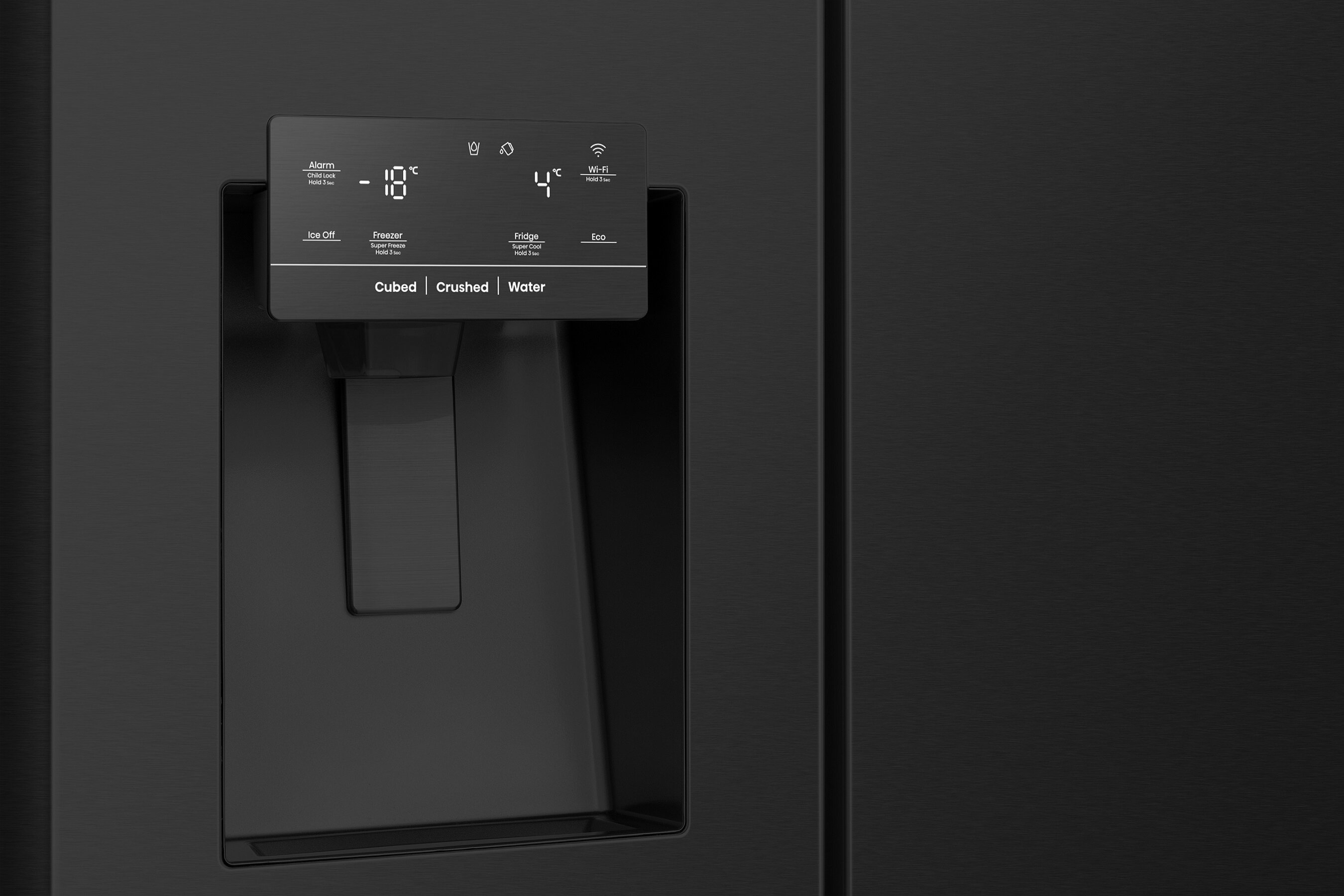 Lodowka HISENSE RS818N4TFC Side by Side panel dystrybutor