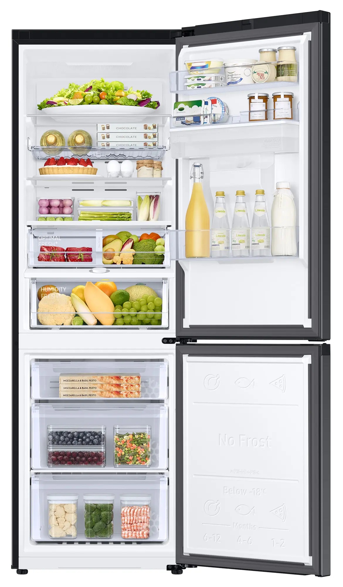 Samsung rb34c635ebn wnętrze
