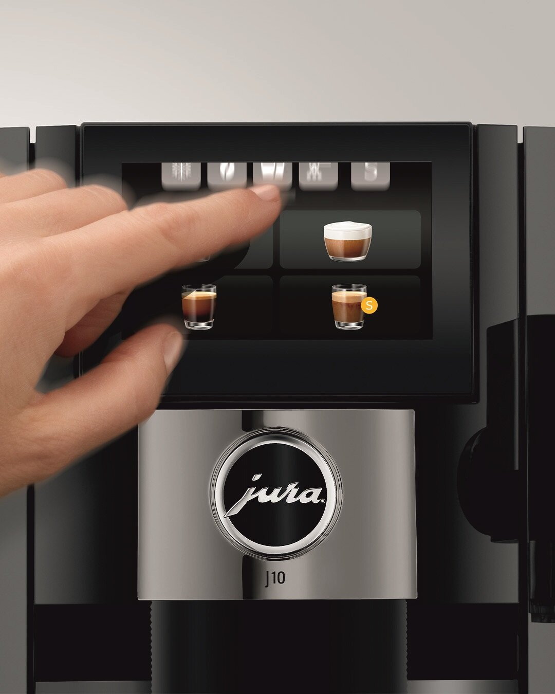 Ekspres JURA J10 Piano Czarny EA wybór napoju