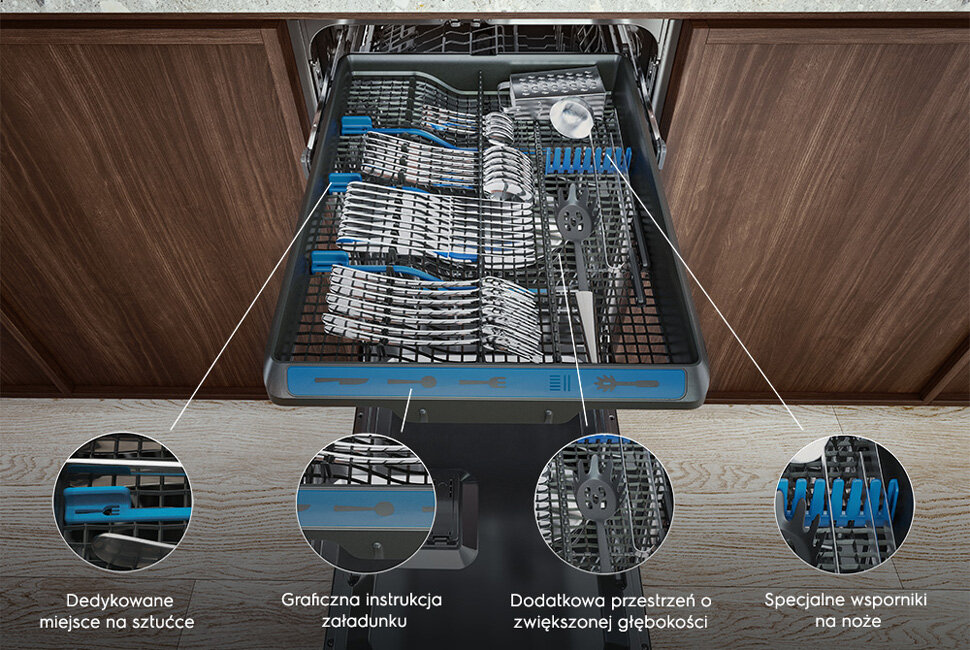 szuflada w zmywarce Electrolux