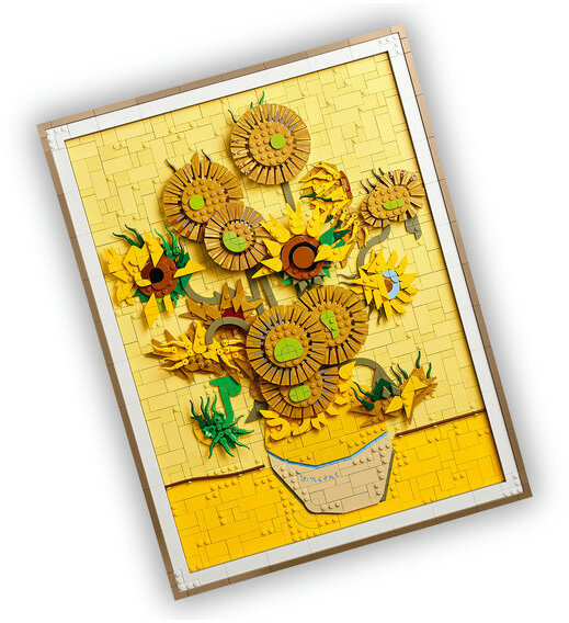 LEGO 31215 Art Słoneczniki Vincent van Gogh obraz z klocków