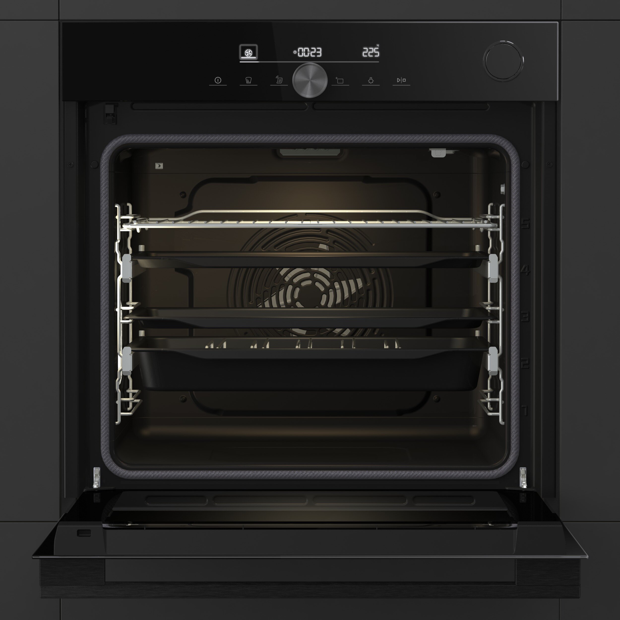 Piekarnik z oświetleniem HISENSE BSA6633PBG8 komora