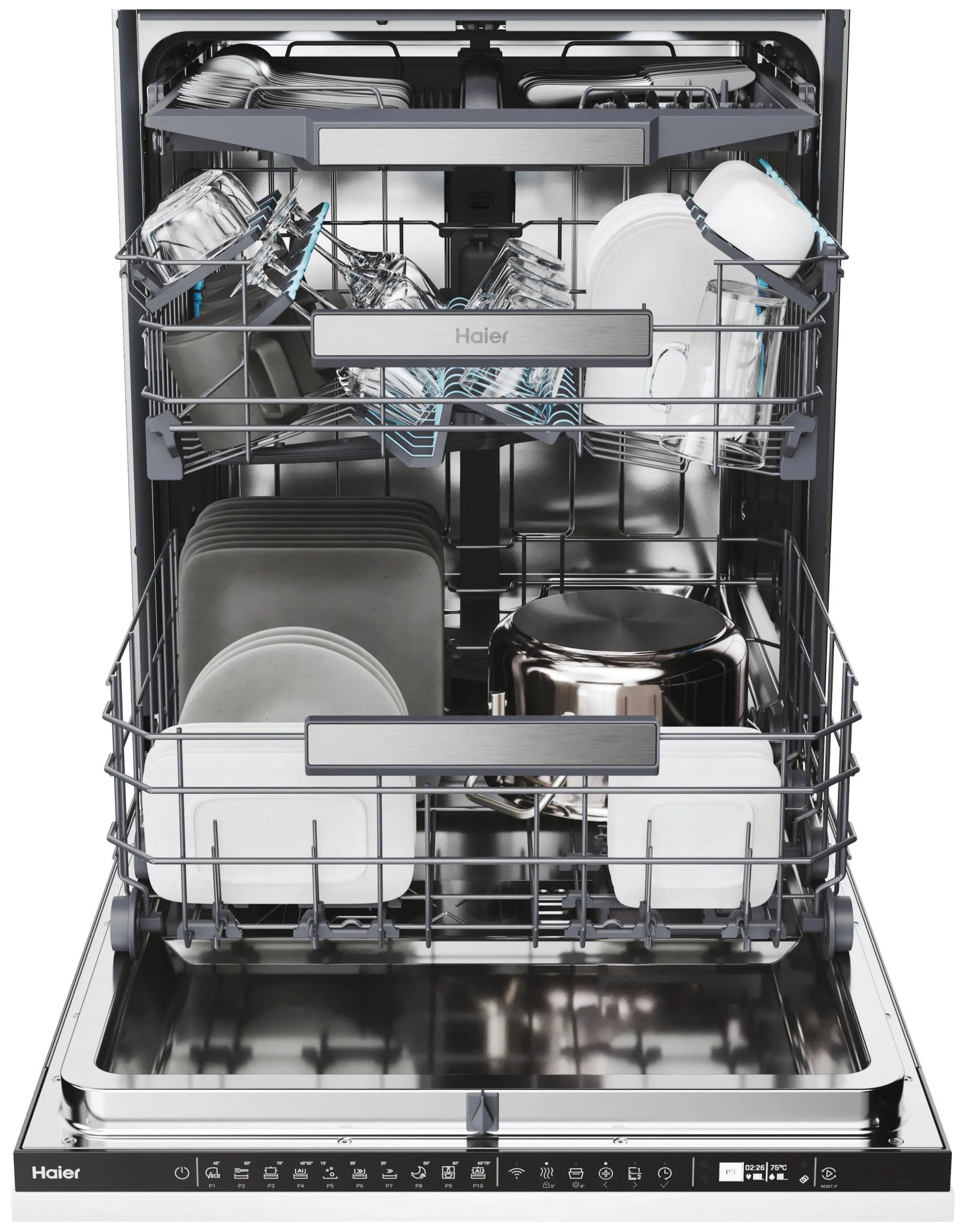 Haier zmywarka wnętrze